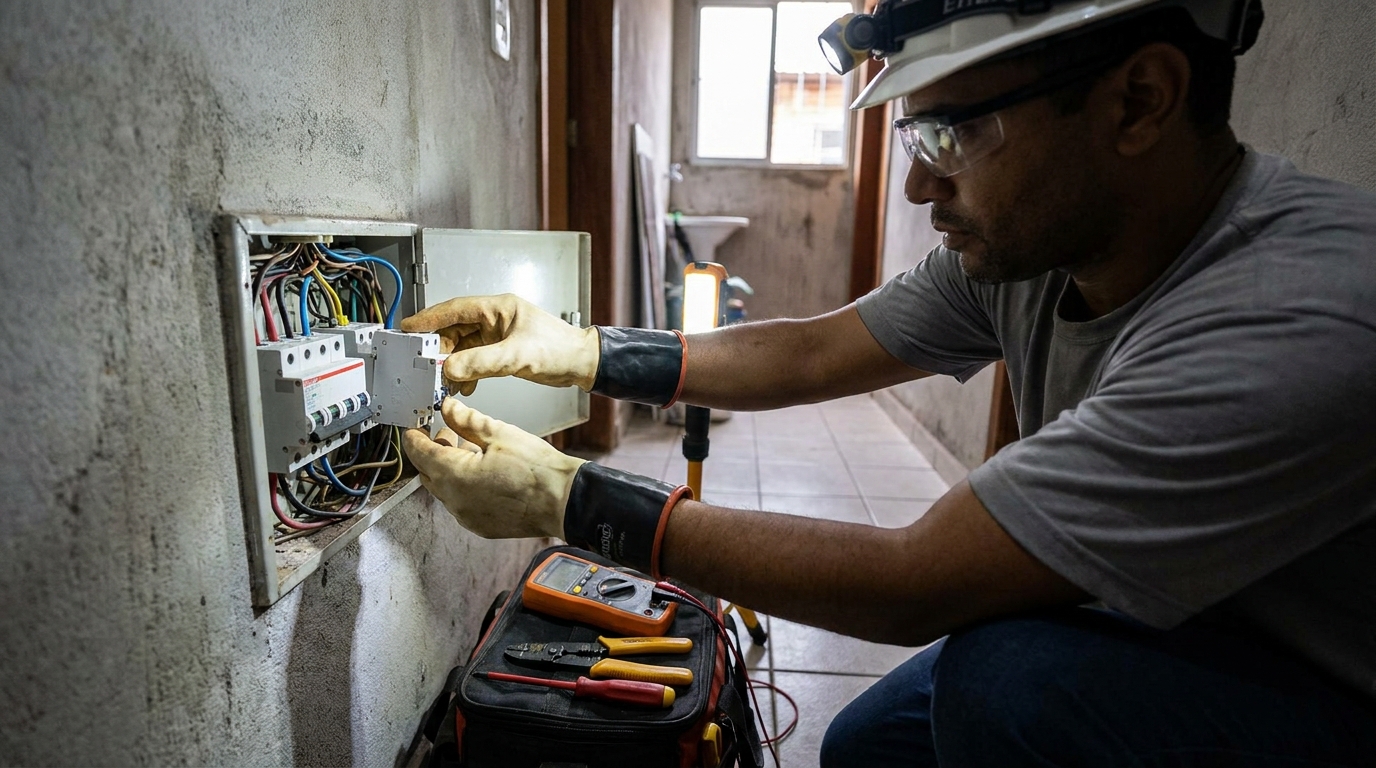 Instalacao de disjuntor profissional em Florianópolis‑SC