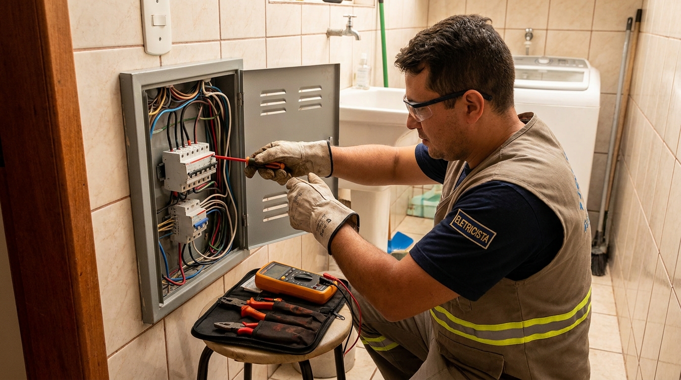 Instalacao de disjuntor residencial em Florianópolis‑SC